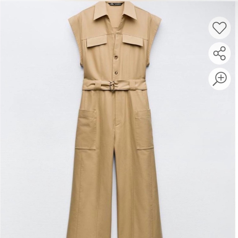 Stylish Tan Zara Jumpsuit